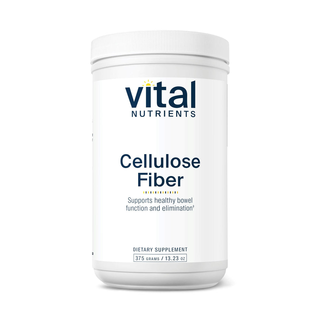 Vital Nutrients Cellulose Fiber Powder - 375g Insoluble Fiber | Gluten Free | Non-GMO | 60 Capsules