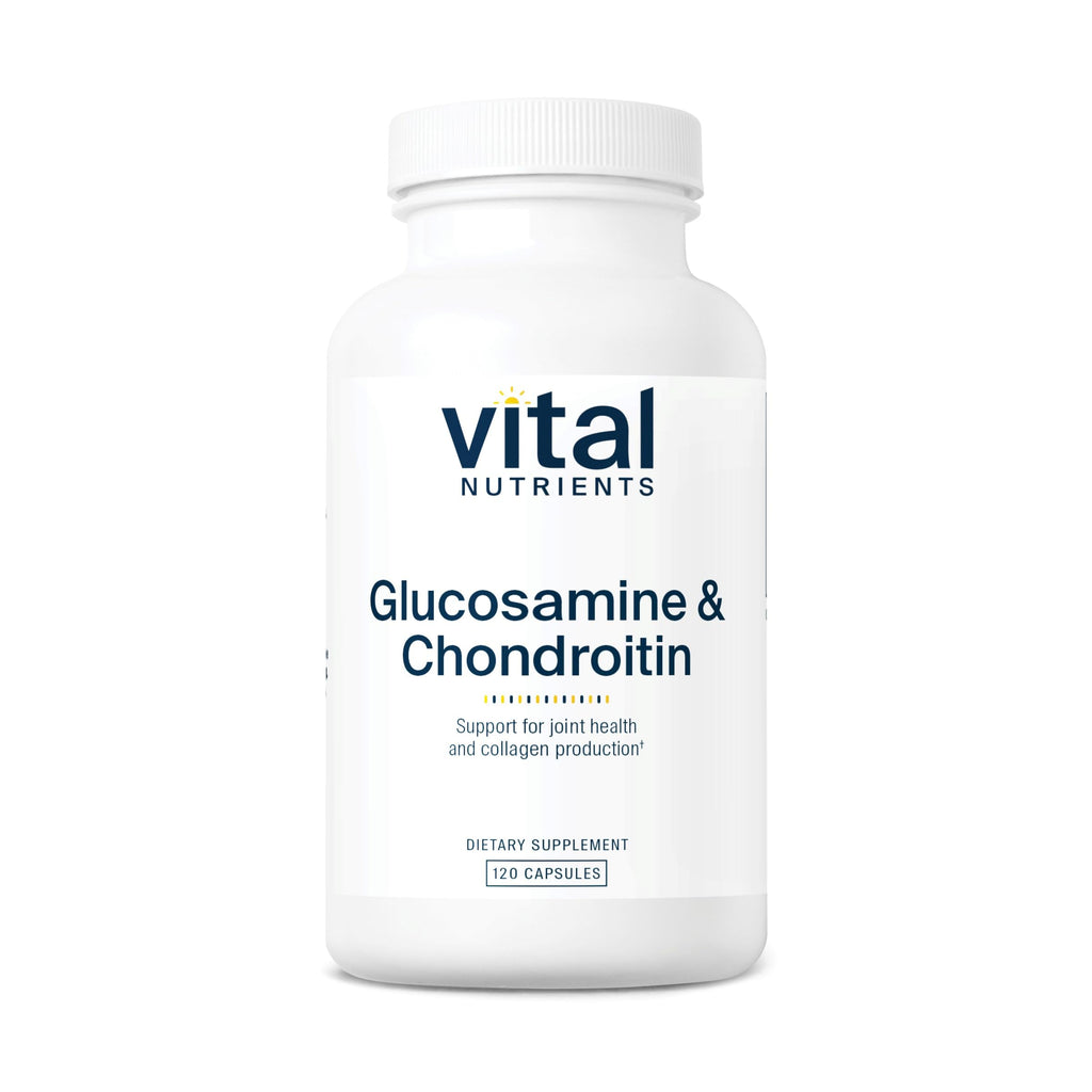 Vital Nutrients Glucosamine & Chondroitin – Joint Support, Cartilage Health, 120 Capsules | Gluten, Dairy, Soy Free | Non-GMO