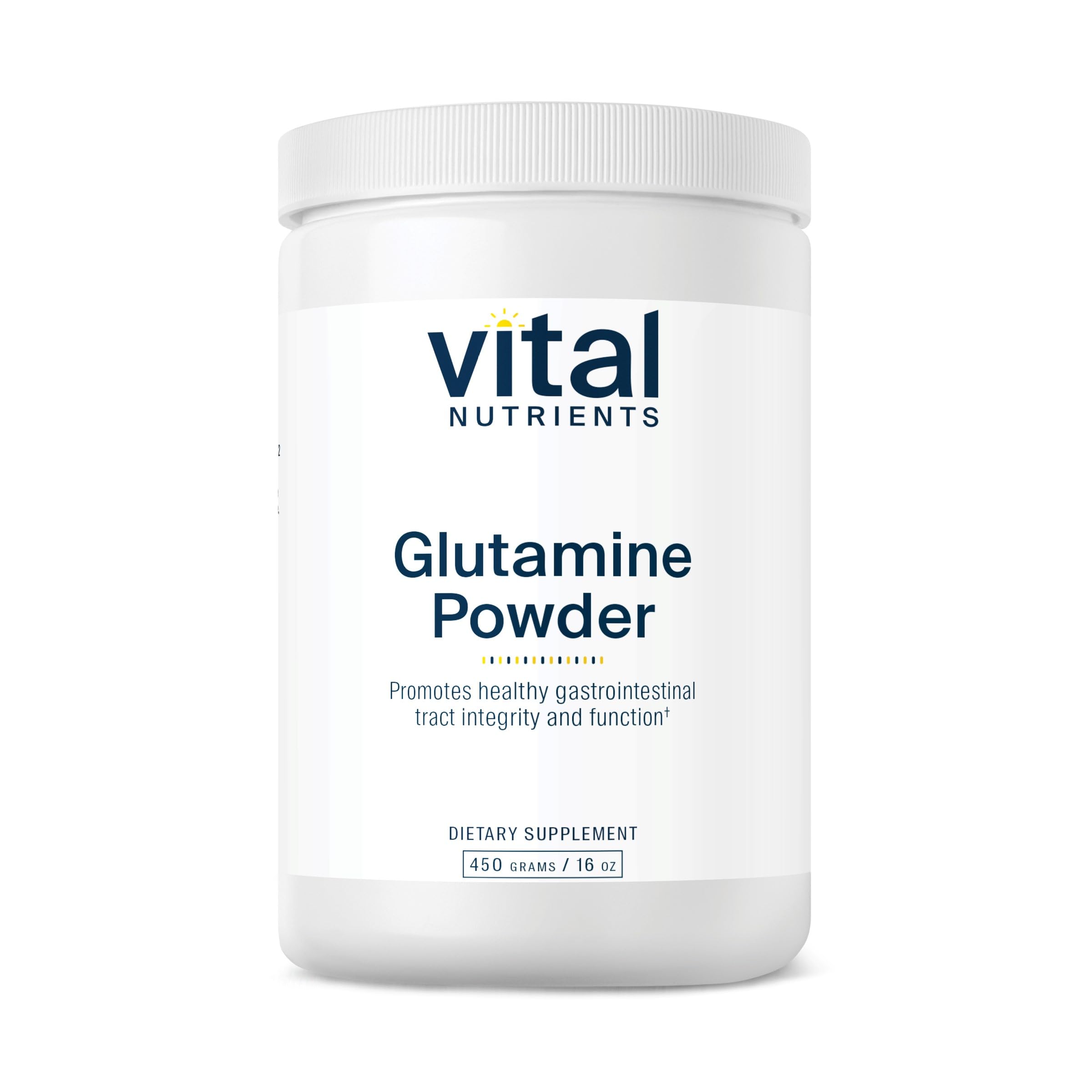 Vital Nutrients Glutamine Powder | GI Support, Gluten Free, Non-GMO 450g