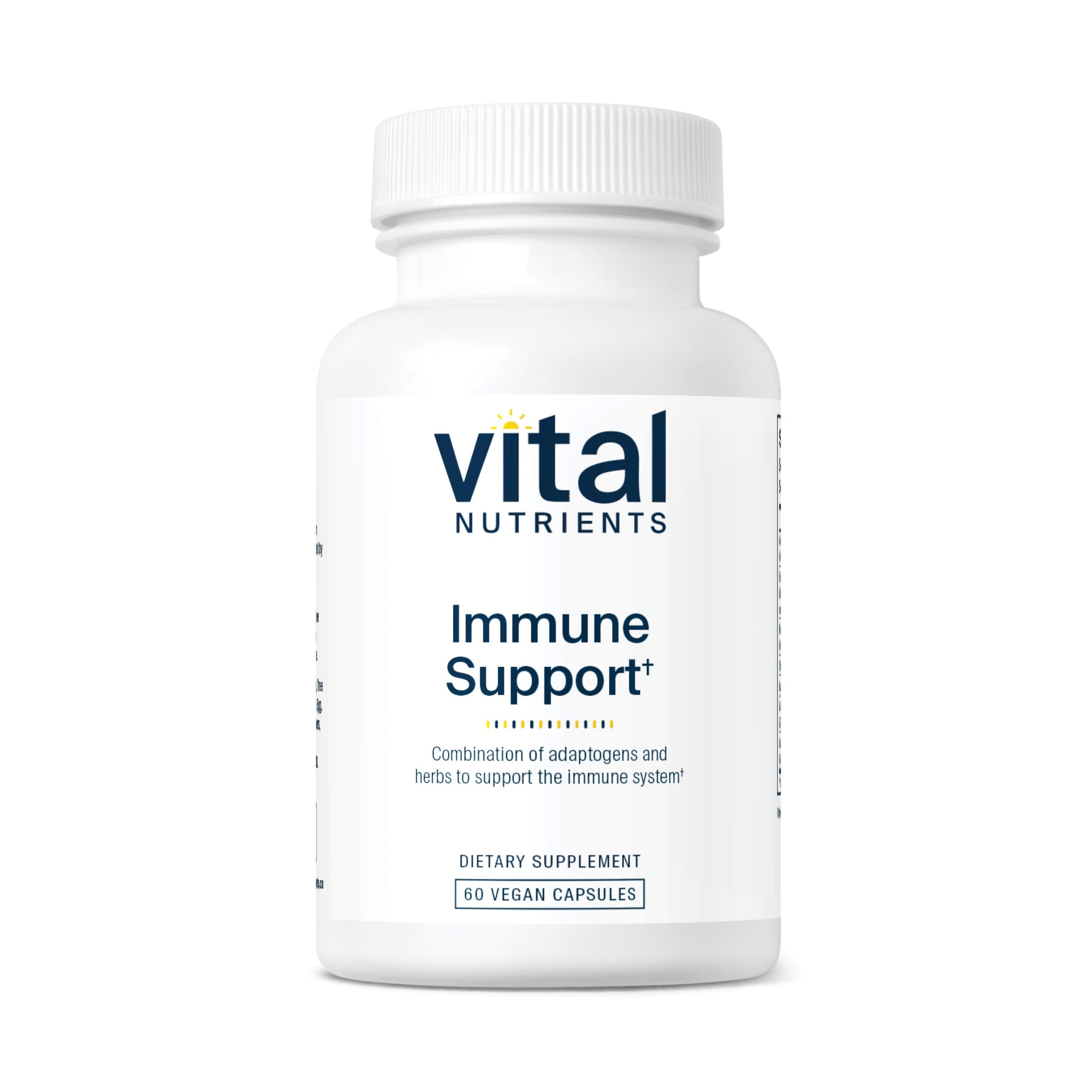 Vital Nutrients Immune Support | Herbal Immune System Support Supplement | Vegan Antioxidant and Immunity Supplement | Gluten, Dairy, Soy Free | Non-GMO | 60 Capsules