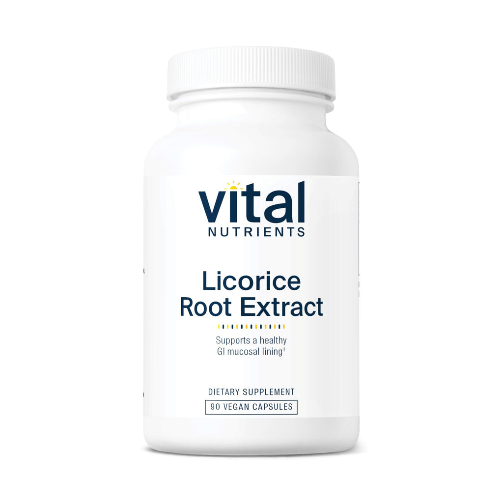 Vital Nutrients Licorice Root Extract | Herbal Immune & Adrenal Support | 90 Vegetarian Capsules - 400 mg