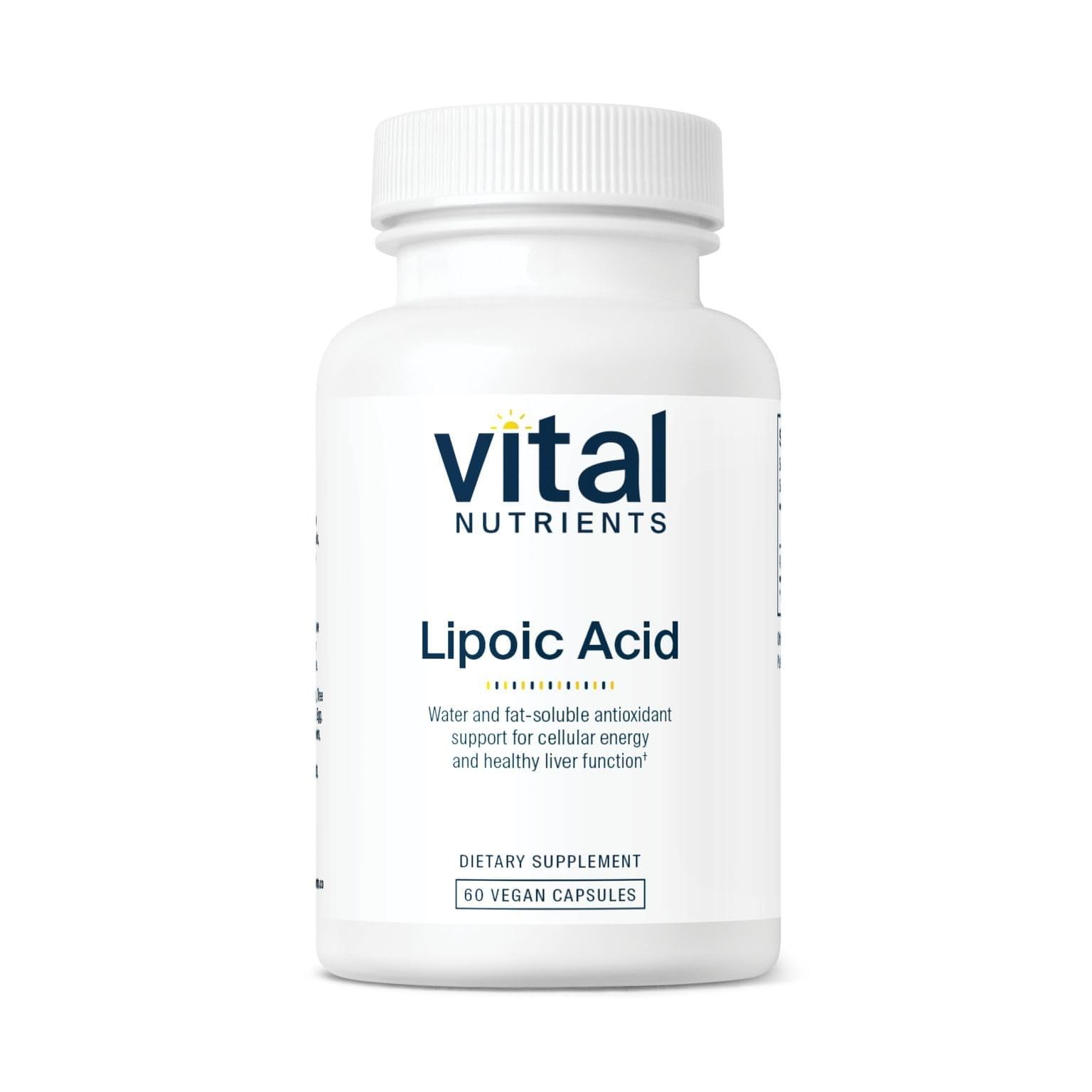 Vital Nutrients Lipoic Acid 300mg | ALA Antioxidant for Metabolism & Energy | 60 Capsules