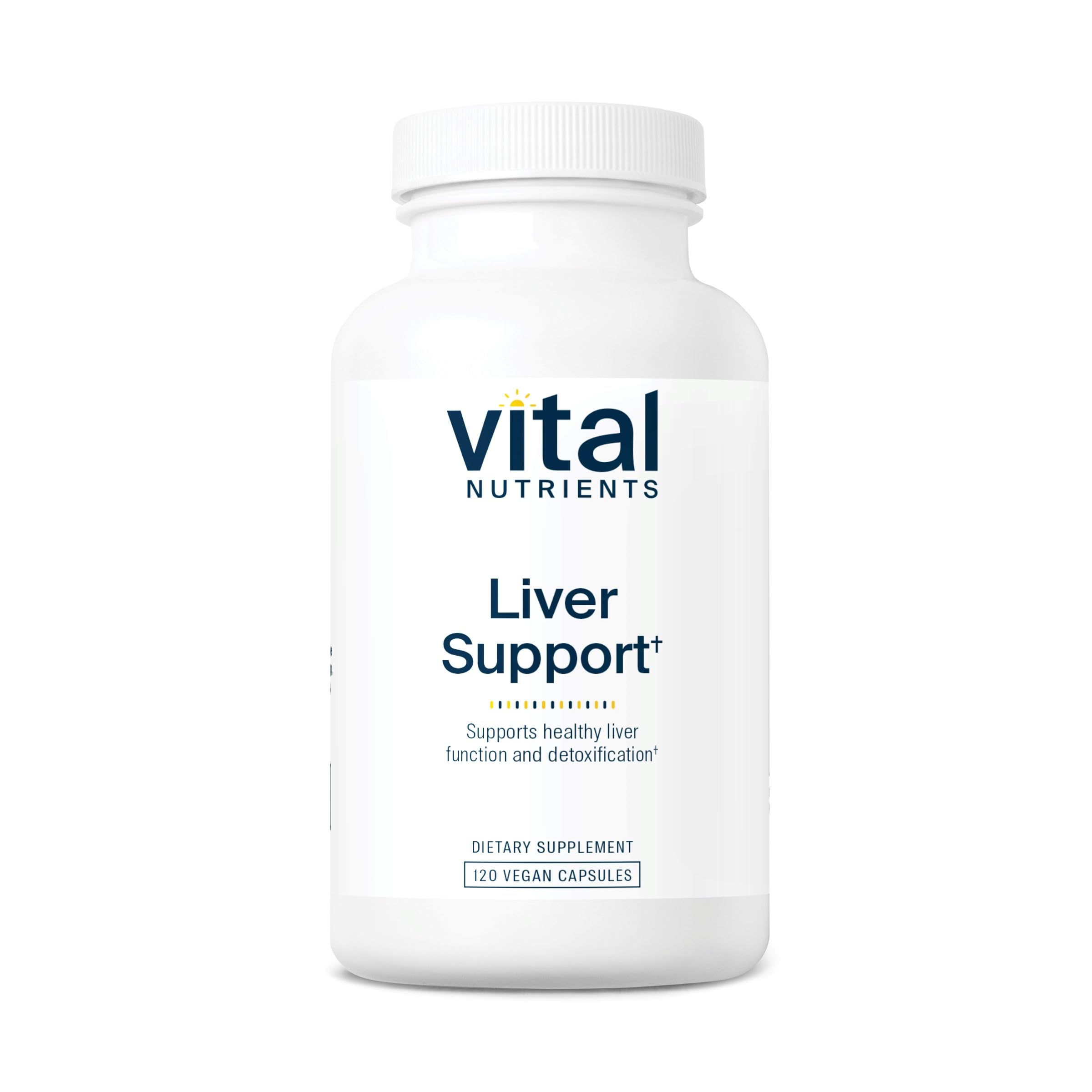 Vital Nutrients Liver Support Milk Thistle & Curcumin | Vegan, Gluten-Free | 120 Capsules