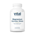 Vital Nutrients Magnesium Glycinate + Malate 120mg | Vegan Magnesium Supplement for Relaxation | 200 Capsules