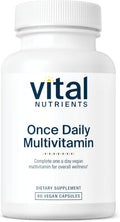 Vital Nutrients Once Daily Multivitamin – Vegan & Allergen-Free, 60 Capsules | 19 Essential Vitamins