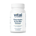 Vital Nutrients Pancreatin & Ox Bile Extract 500mg | Digestive Enzymes 60 Capsules