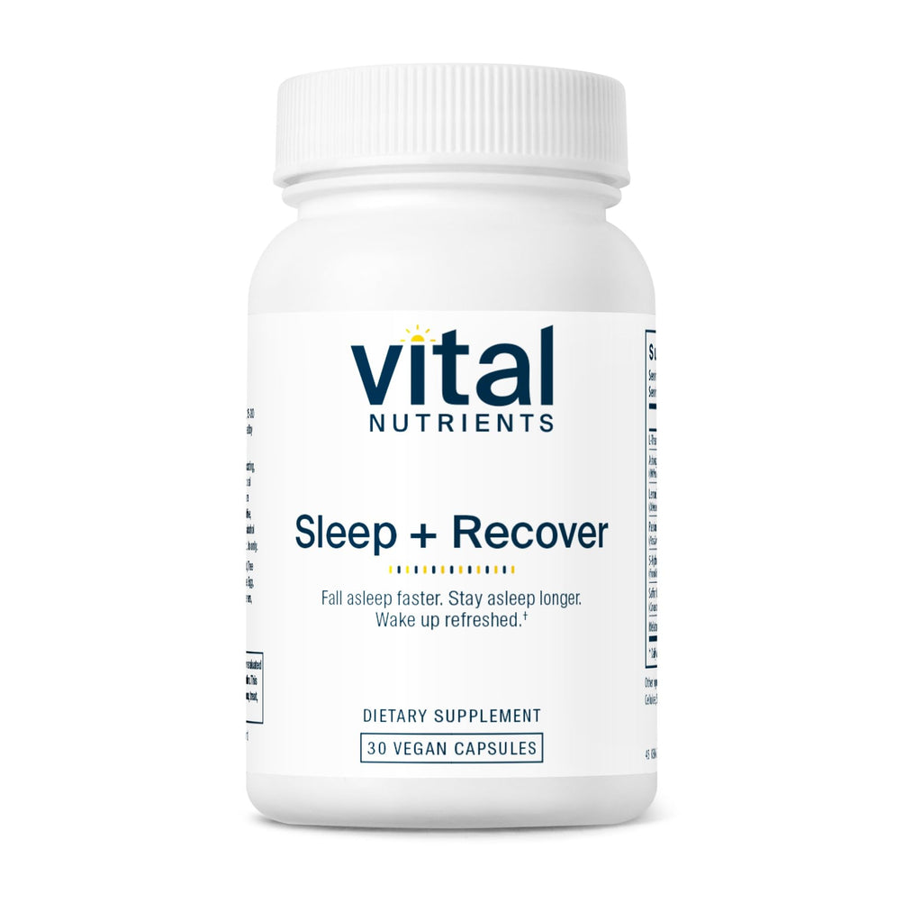Vital Nutrients Sleep + Recover – Vegan Sleep Support with Melatonin, Ashwagandha & L-Theanine