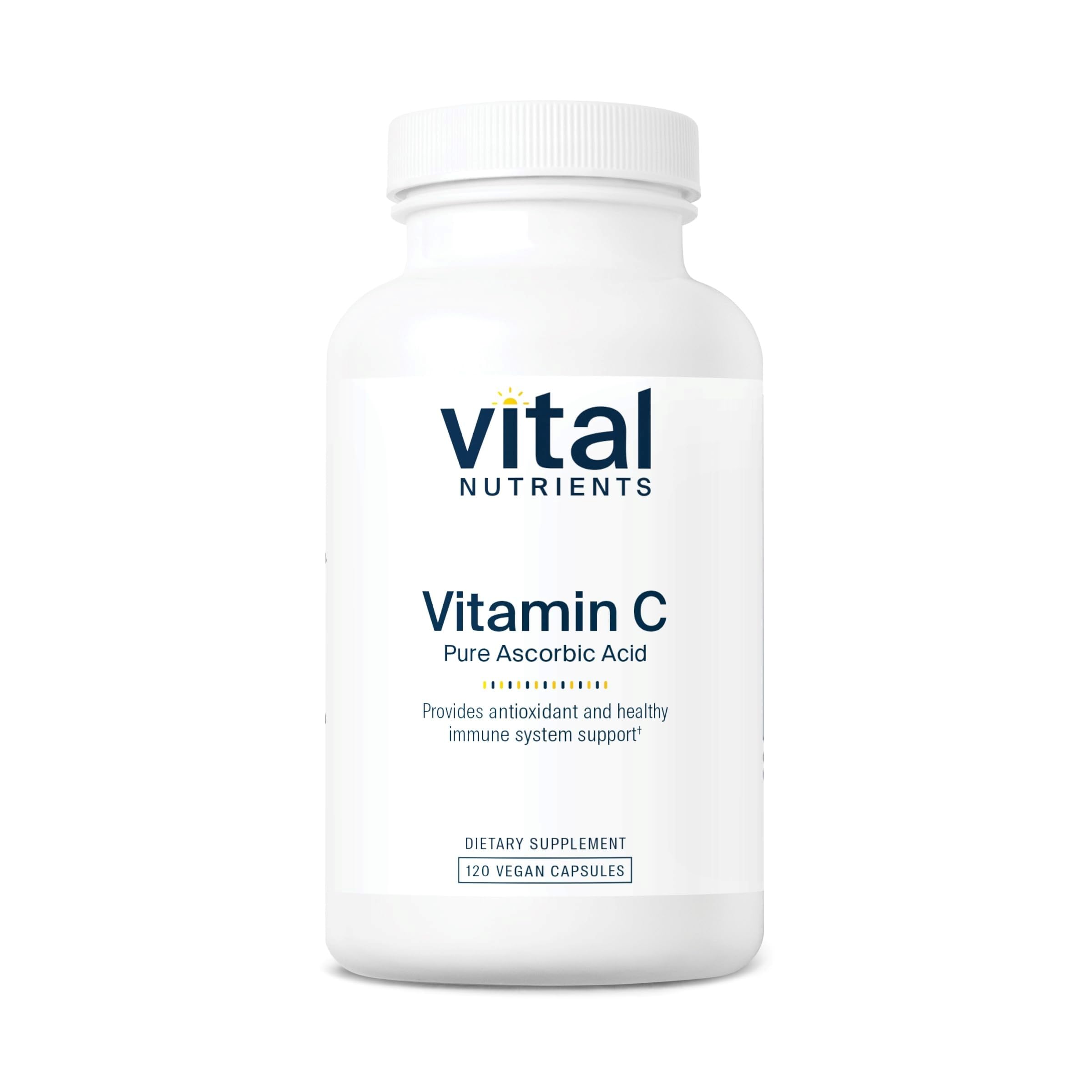 Vital Nutrients Vitamin C 1000mg | Vegan, Non-GMO Immune Support | 120 Capsules