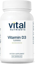 Vital Nutrients Vitamin D 5000 IU | Vitamin D3 Supplement | Healthy Bones, Teeth, Muscles* | Cellular & Immune Function | Calcium Absorption | Gluten, Dairy and Soy Free | 90 Capsules