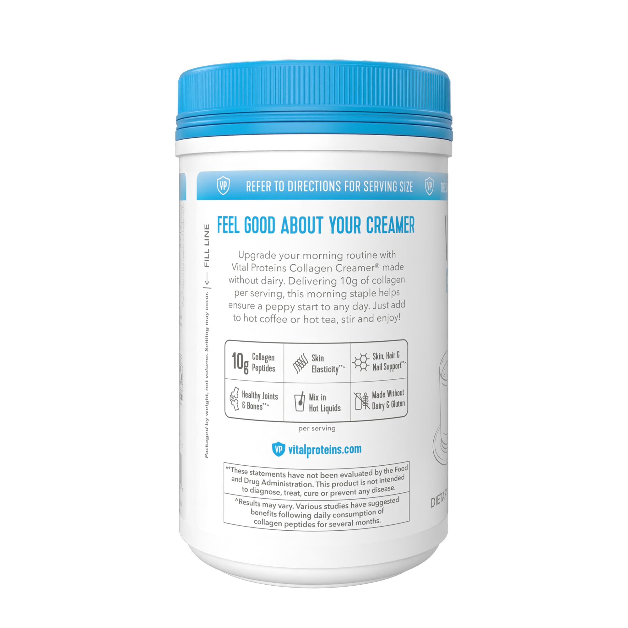 Vital Proteins Collagen Peptides Powder – Original Coffee Creamer (Hair, Skin & Nails, 10.3 oz)