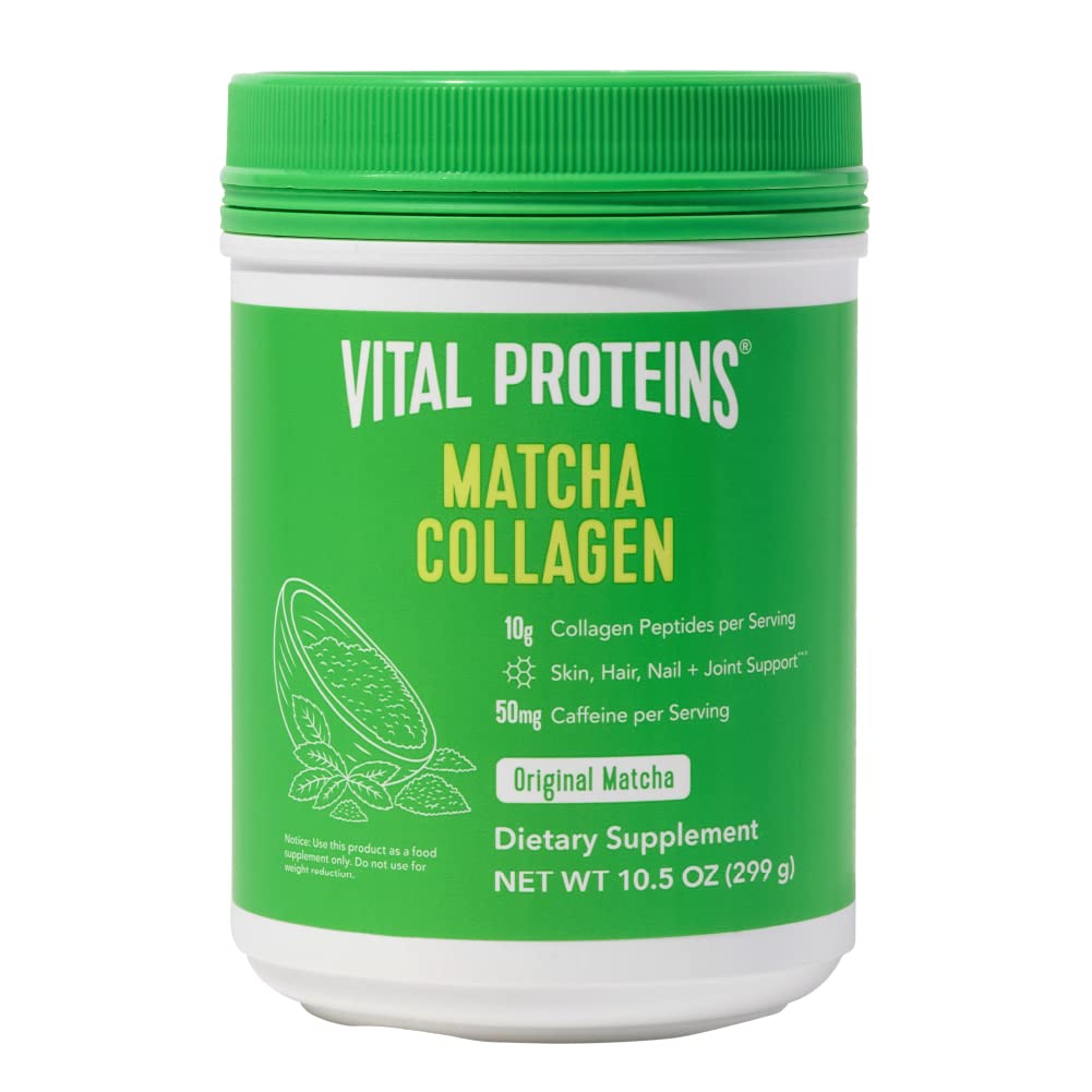 Vital Proteins Matcha Collagen Peptides Powder – 10.5 oz (Original Flavor)