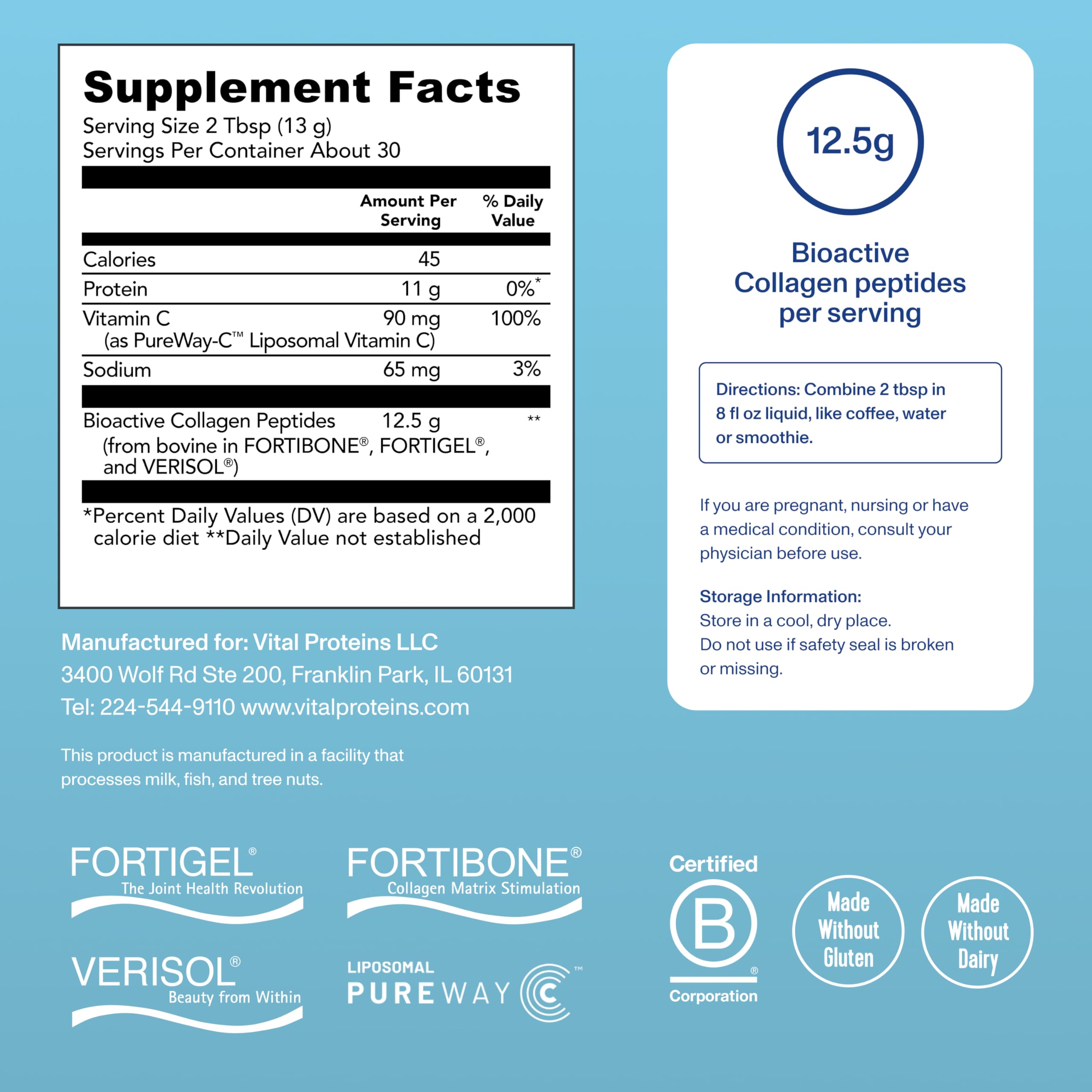 Vital Proteins Professional Daily Foundational Support – 12g Bioactive Collagen Peptides