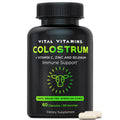 Vital Vitamins Colostrum Supplement – IgG 10% | Vitamin C, Zinc & Selenium | Grass-Fed 60 Caps