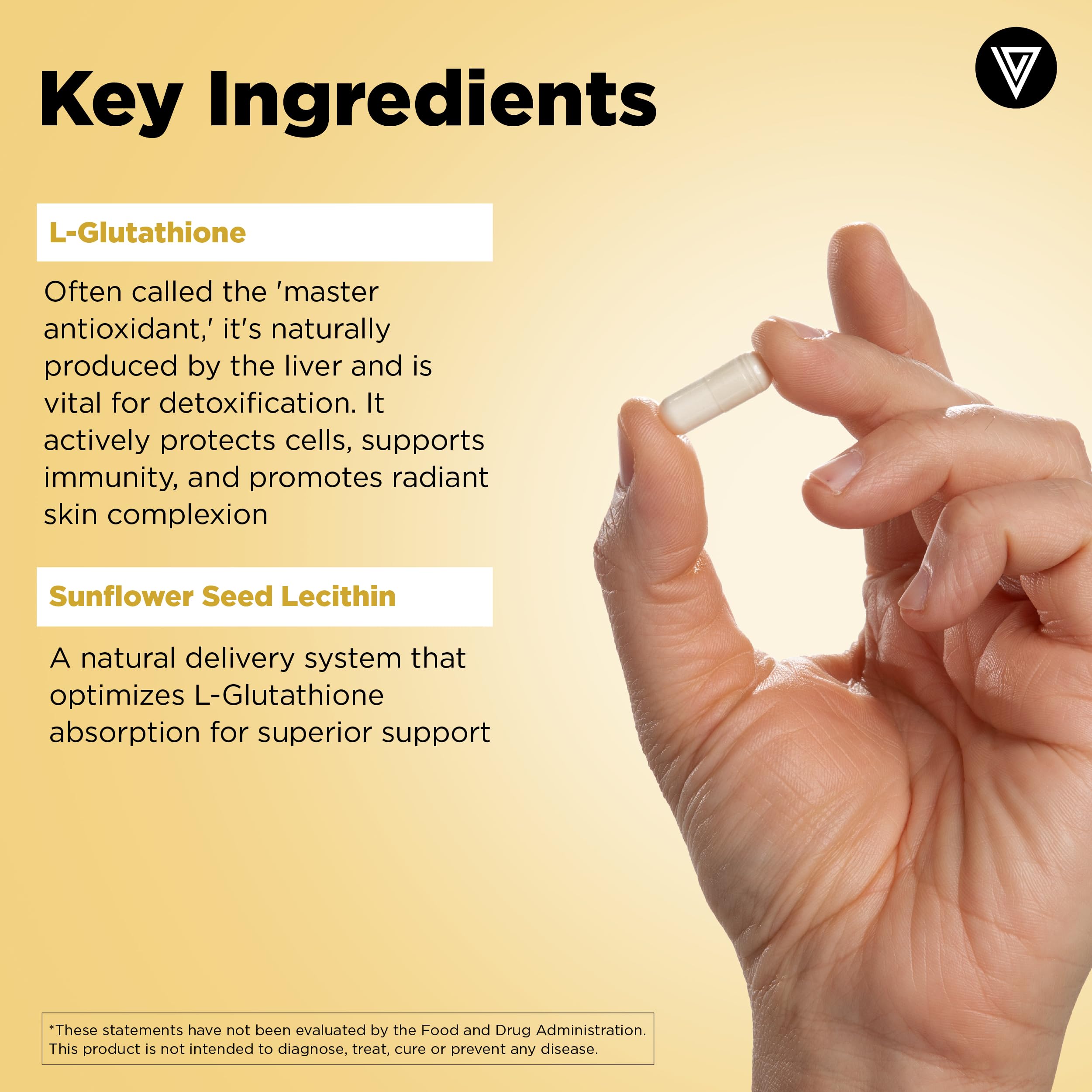 Vital Vitamins Glutathione Supplement — 500mg Liposomal Delivery
