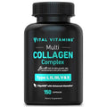 Vital Vitamins Multi Collagen - 5 Types I-V-X - Grass-Fed, 150 Capsules