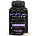 Vital Vitamins Multi Collagen Complex Plus - 150 Capsules | Hair, Skin, Nails