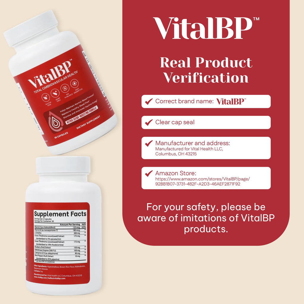 VitalBP 4 Pack – Supports Normal Blood Pressure & Circulation