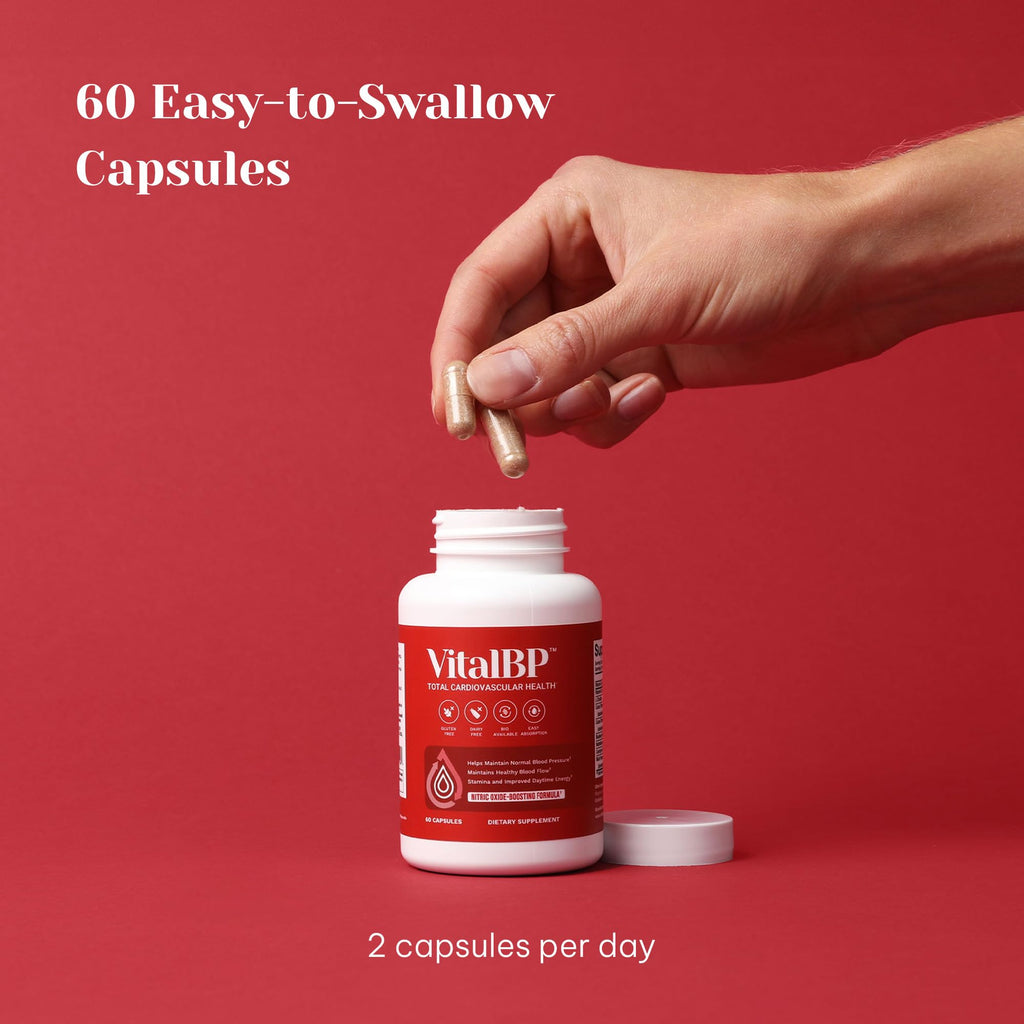 VitalBP - 2 Pack – Supports Normal Blood Pressure with CoQ10, L-Citrulline, K2 & D3 – 60 Capsules