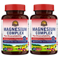 Vitalitown Magnesium Complex 2 Packs - 240 Capsules | NSF Certified Chelated Magnesium Glycinate, Malate, Taurate & Citrate