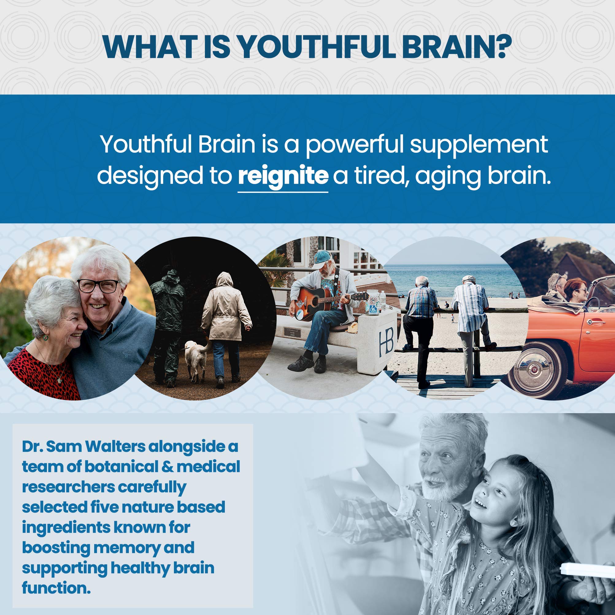 Vitality Now Youthful Brain 2 Bottle Bundle – Memory & Brain Health Support, Bacopa, Ginkgo, B12 (120 ct)