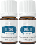 Vitality Oregano Essential Oil 5 ml by Young Living – Immune Support, Digestive Wellness, Pack of 2