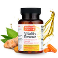 Vitality Rescue Fish Oil + Turmeric with BioPerine | CurcuWin 46x Absorption | 30 Capsules