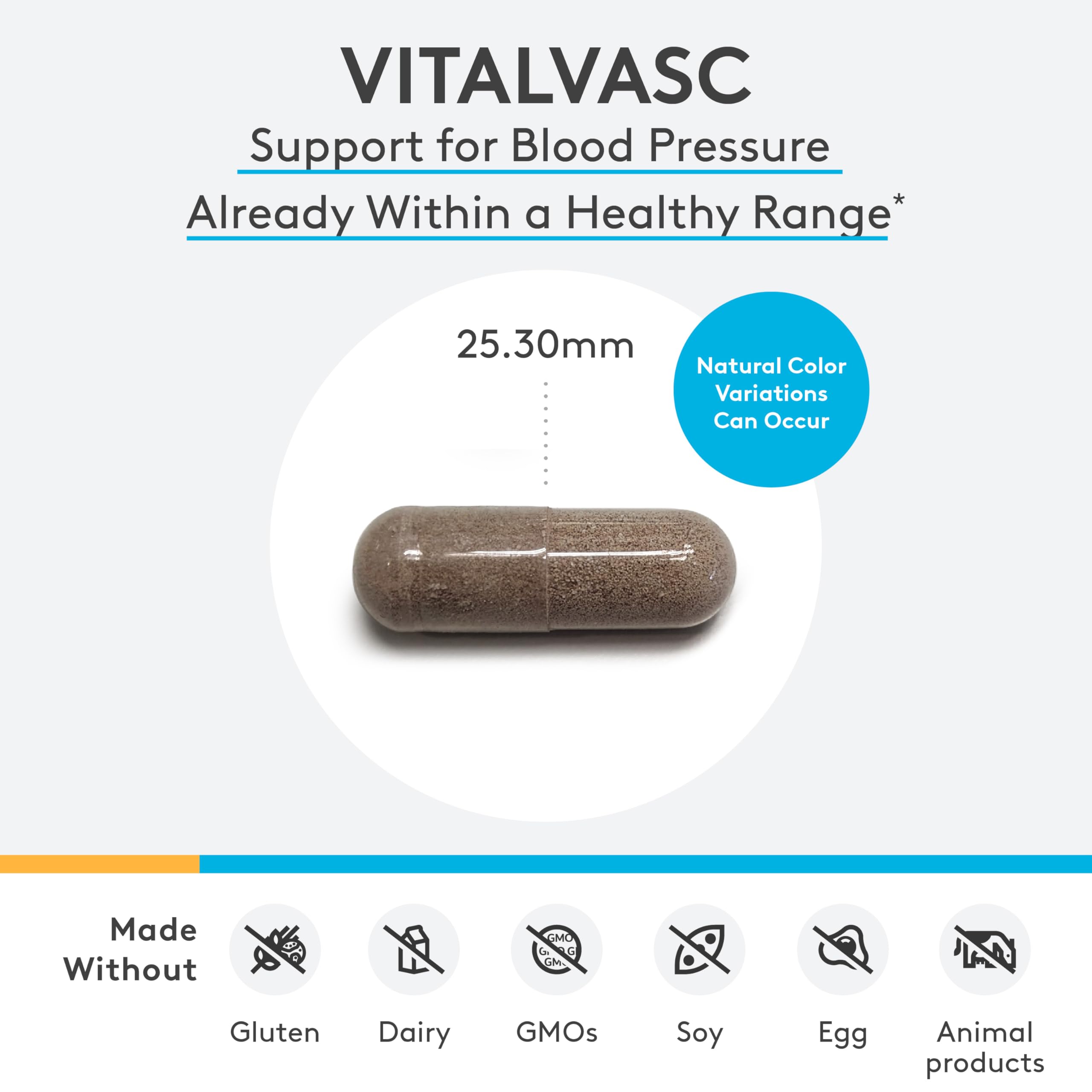 XYMOGEN VitalVasc – Grape Seed & Olive Leaf Extract Capsules | Antioxidant Support | Gluten Free, Vegan & Non-GMO (60 Caps)