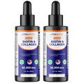 Vitamatic 2 Packs Liquid Biotin & Collagen for Hair Growth - Hair, Skin & Nails