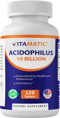 Vitamatic Acidophilus Probiotic — 10B CFU, 120 Tablets