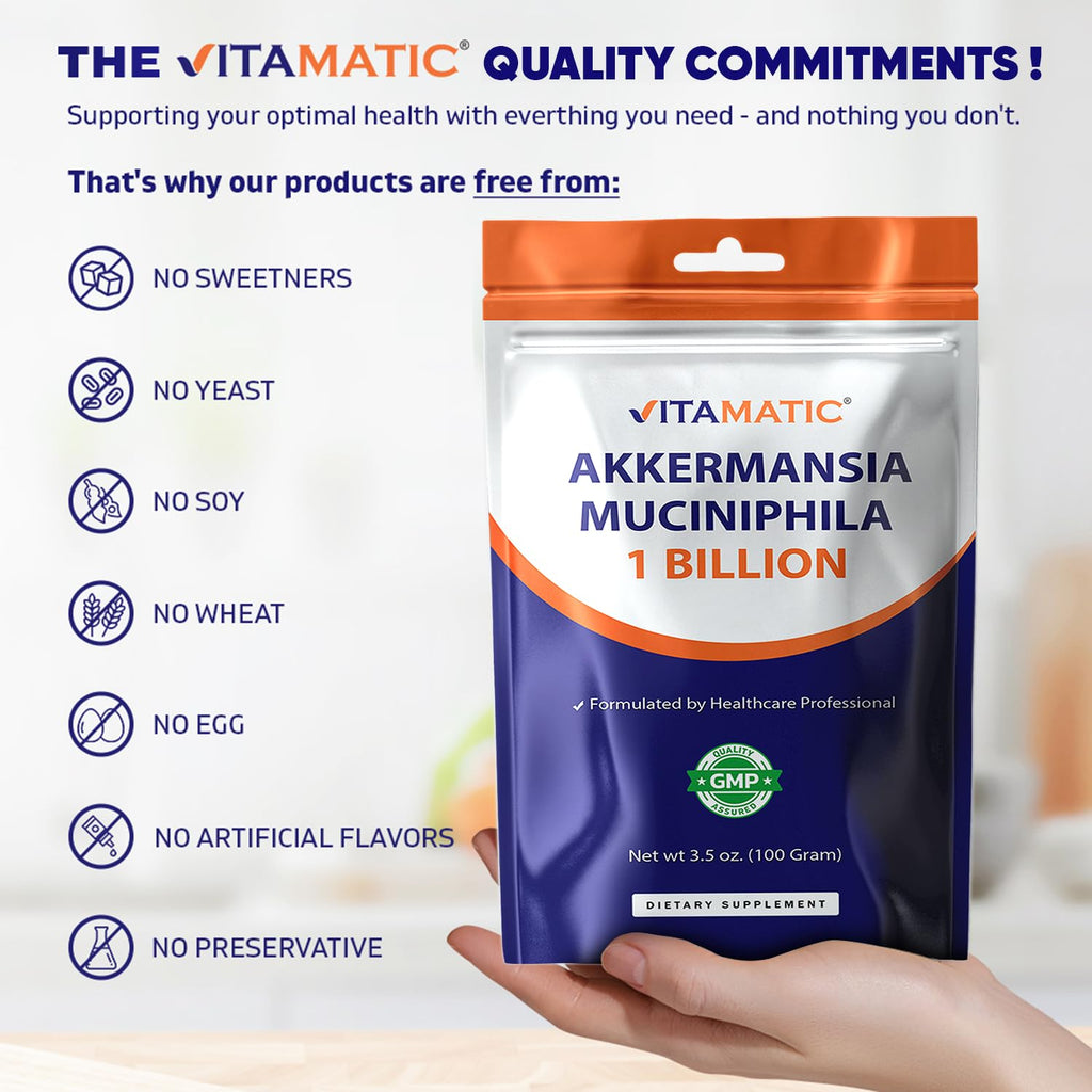 Vitamatic Akkermansia Muciniphila Gut Health - 100 g Powder