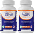 Vitamatic Bacillus Subtilis 10 Billion DR Capsule – 60 Count (Pack of 2) | Digestive & Immune Support
