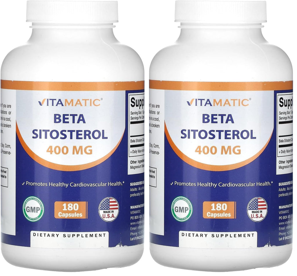 Vitamatic Beta SItosterol 400 mg – 360 Capsules (Pack of 2)