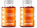 Vitamatic Vitamin D3 Gummies – 5000 IU Per Gummy | 60 Gummies Pack of 2 | Non-GMO, Gluten Free