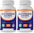 Vitamatic Glucosamine Sulfate 1500mg – 120 Servings, 240 Capsules (Pack of 2)