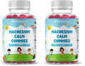 Vitamatic Kids Magnesium Calm Gummies - 60 Vegan Count (Pack of 2) | Great Tasting Support for Healthy Muscles, Bones & Energy