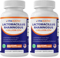 Vitamatic Lactobacillus Rhamnosus 5B/10B - 60 Count (Pack of 2) | Digestive & Immune Support
