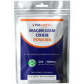 Vitamatic Magnesium Oxide Powder – 1000 mg per Serving | 600 mg Elemental Magnesium | Unflavored