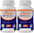 Vitamatic Methyl B12 (Methylcobalamin) 10,000 mcg – 60 Lozenges | Pack of 2 | Energy & Nerve Health