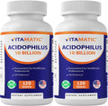 Vitamatic Probiotic 240 Tablets – 10B CFU Acidophilus, 5X Potency