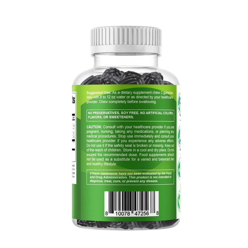 Vitamatic Sugar Free Moringa Gummies – 10,000 mg Equivalent per Serving (50:1 Extract) – 60 Vegan Gummies (Pack of 2)