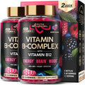 Vitamin B-Complex Gummies for Energy, Brain & Mood – Vegan Berry (60 Gummies, 2 Pack)