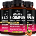 NEW AGE Vitamin B Complex for Men & Women — Made in USA, 180 Vegan Capsules