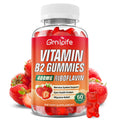 Vitamin B2 Gummies 400mg Riboflavin with Magnesium – For Kids & Adults | Migraine Relief & Energy, Strawberry, 60 Count