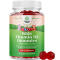 Chewable Vitamin D Gummies for Kids - Delicious Vitamin D 1000 IU Per Serving - Toddlers Immune Support Gummies - Berries Flavored Supplement for Bones Health & Muscles - Gelatin Free - 60 Chews