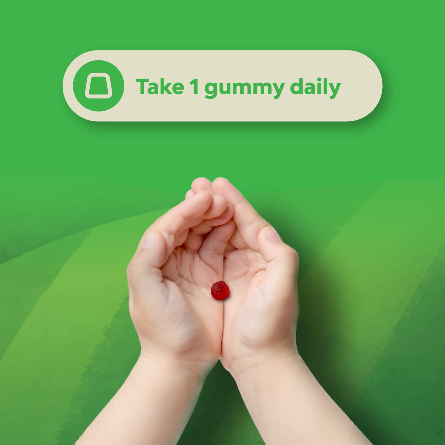 Chewable Vitamin D Gummies for Kids - Delicious Vitamin D 1000 IU Per Serving - Toddlers Immune Support Gummies - Berries Flavored Supplement for Bones Health & Muscles - Gelatin Free - 60 Chews
