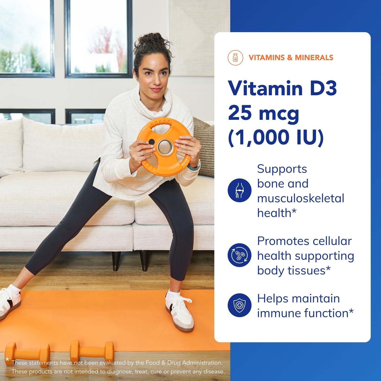 Pure Encapsulations Vitamin D3 25 mcg (1,000 IU) – Supports Bone & Immune Health | 60 Capsules