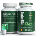Vitamin D3 K2 20,000 IU MK-7 - 180 Vegan Capsules