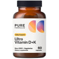 Vitamin D3 K2 5000 IU - Supports Calcium Absorption, Bone & Heart Health - 60 Veg Capsules