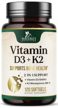 Vitamin D3 K2 5000 IU Plus MK-7 100 mcg – Bone, Immune & Heart Health | 120 Softgels
