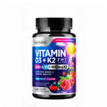 Vitamin D3 K2 Chewable 5000 IU + 100 mcg MK-7 – 2 in 1 Immune, Heart & Bone Support | Berry Flavor | Non-GMO | 120 Tablets